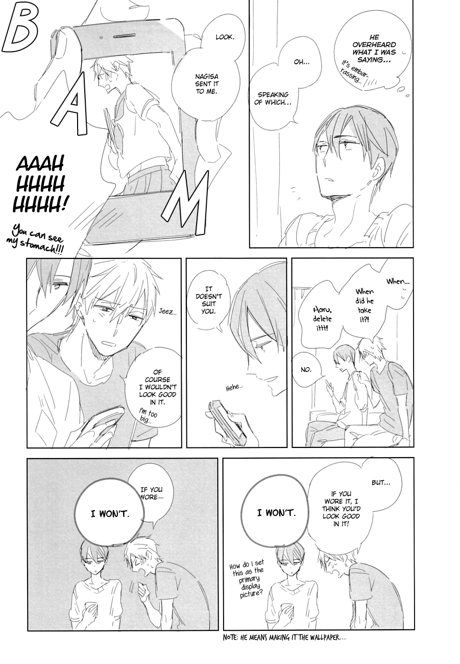 (SUPER23) [licca (かしま)] Don't undress my sailor (Free!) [英訳]