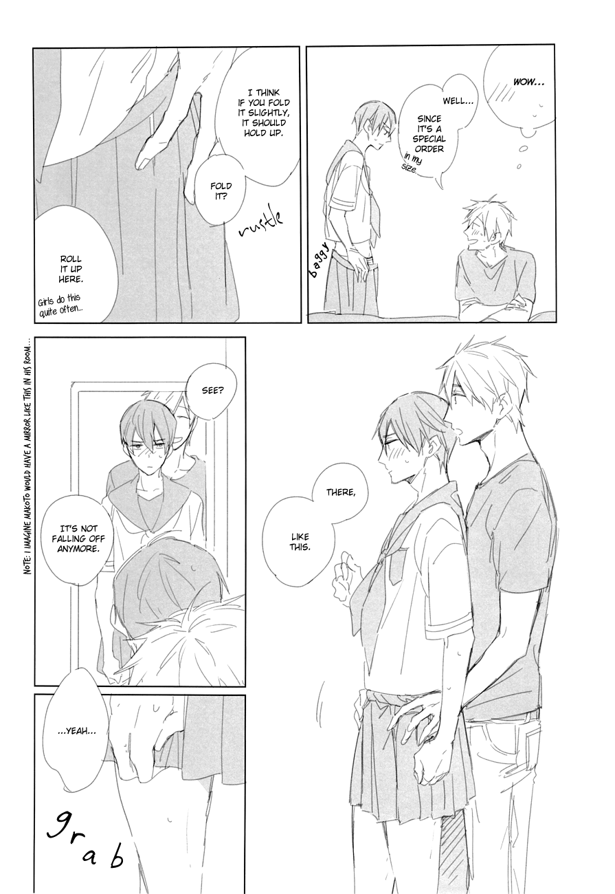 (SUPER23) [licca (かしま)] Don't undress my sailor (Free!) [英訳]