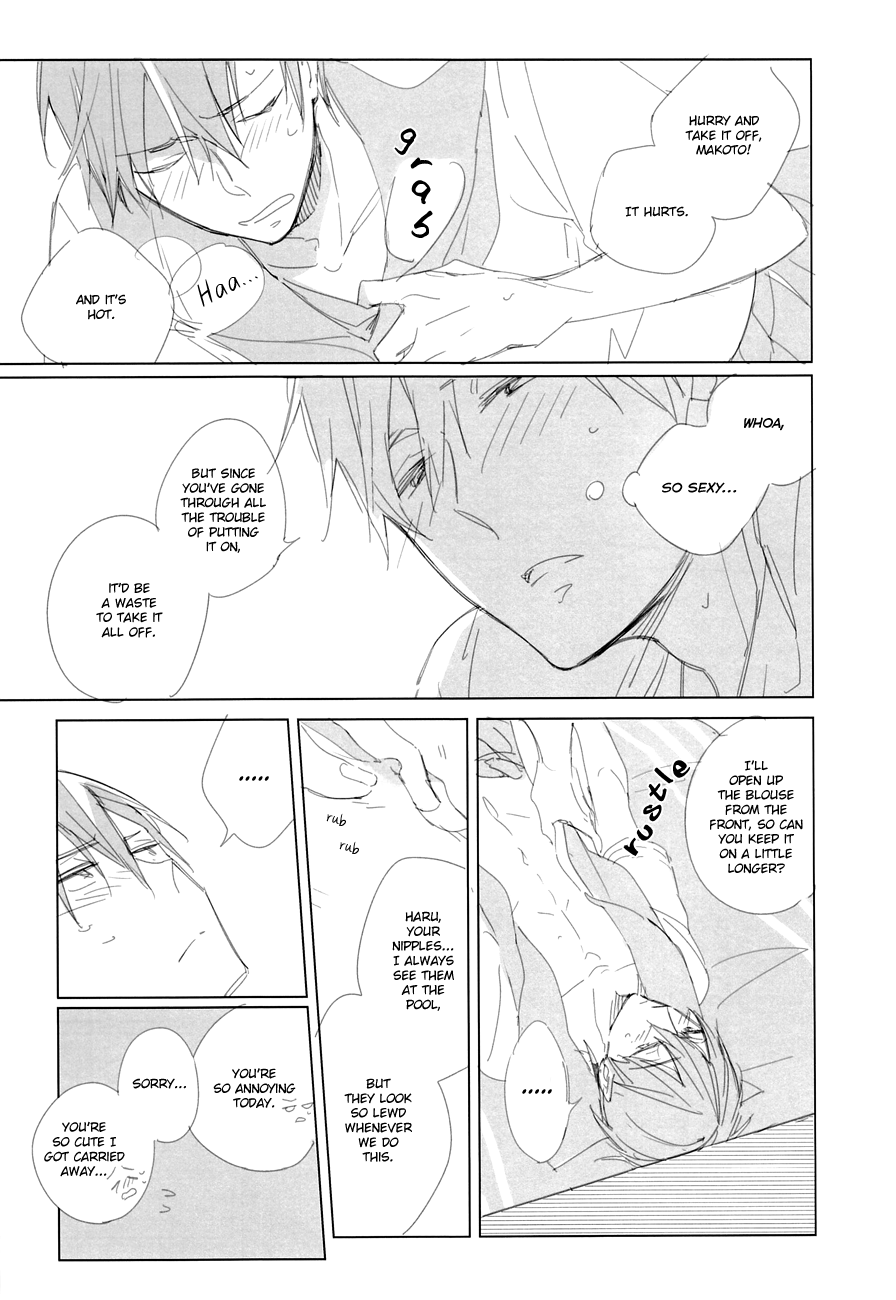 (SUPER23) [licca (かしま)] Don't undress my sailor (Free!) [英訳]