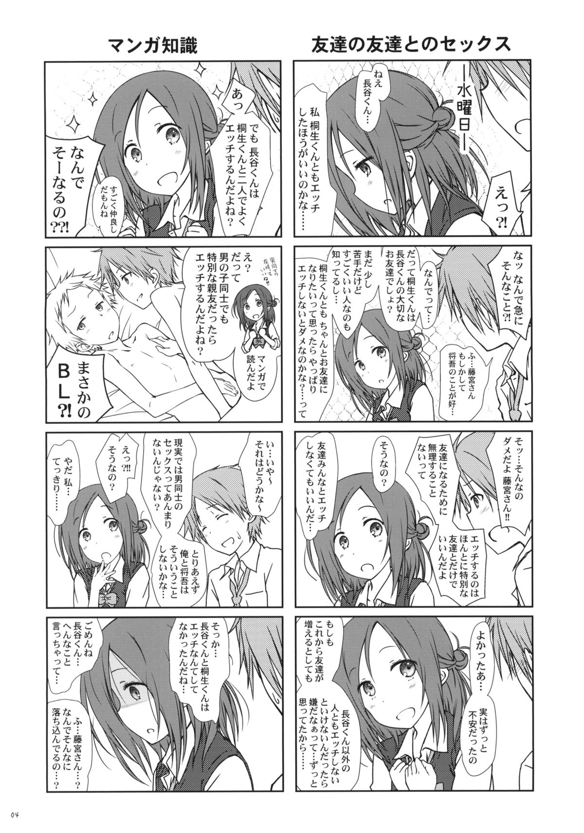 (C87) [超平板小娘電視台 (ほっけうるふ)] 「友達とのセックスの続き。」 (一週間フレンズ。)