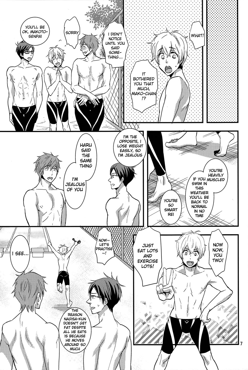 (恋愛シャチュエーション) [brainfreeze (町蔵)] ThickyCutie! (Free!) [英訳]