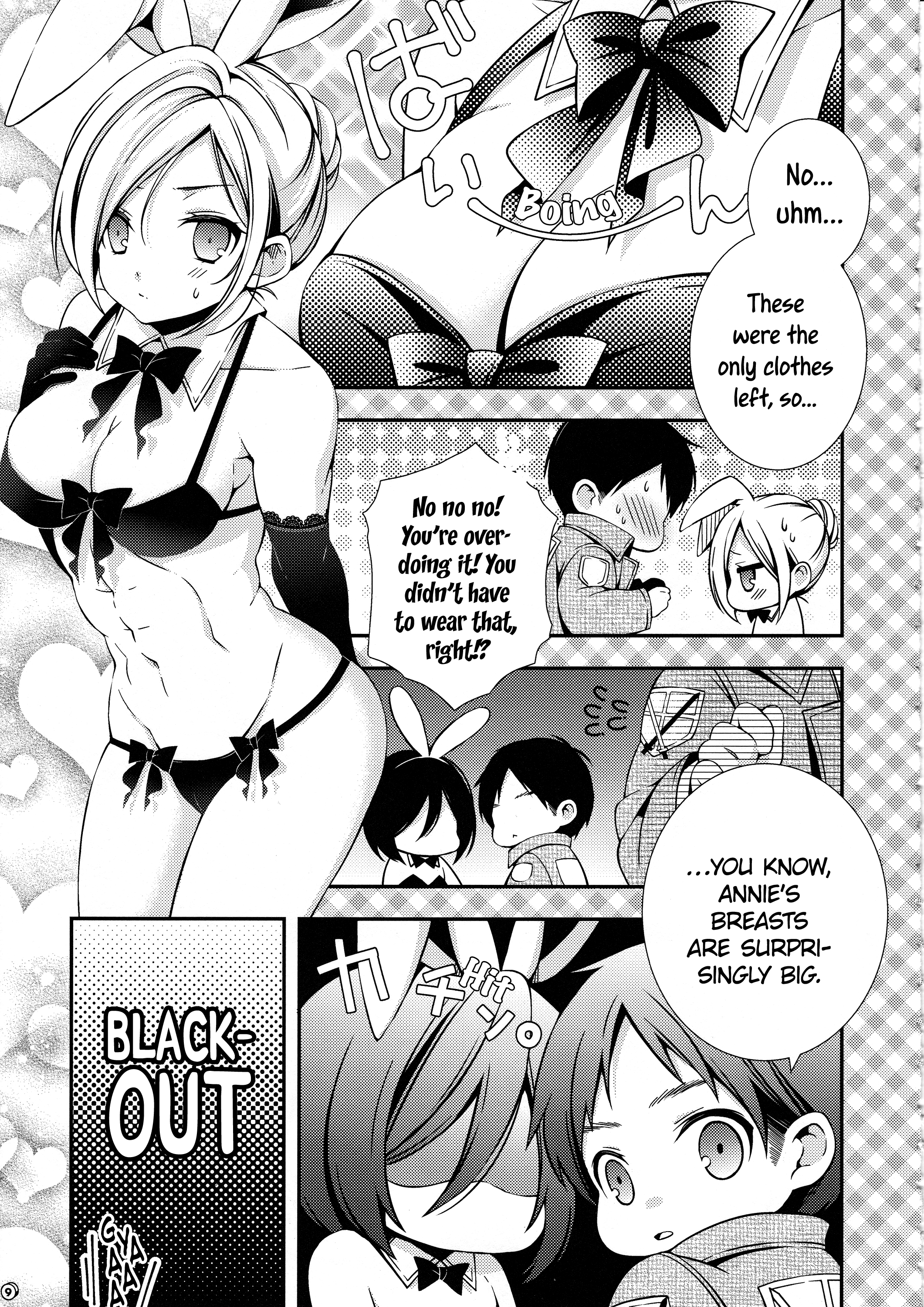 (FALL OF WALL Nagoya) [三月のお茶会 (三月)] バニーガールのミカサとエロいことする本 (進撃の巨人) [英訳]