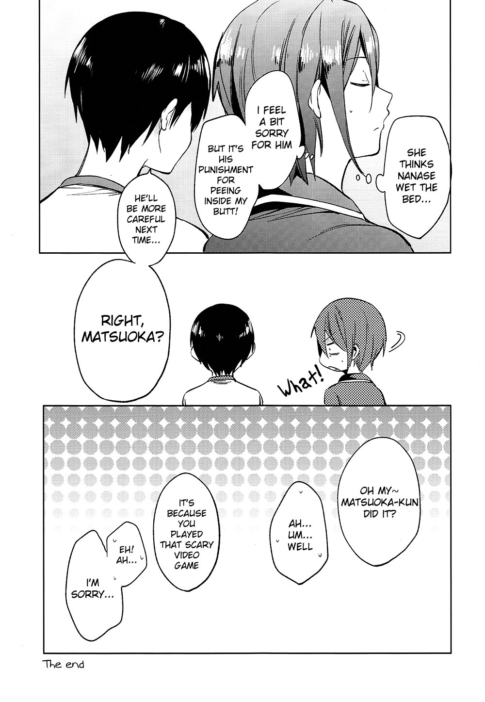 (恋愛ジョーズ2) [あめりかん☆ろっく (コタロー)] しーしー凛ちゃん (Free!) [英訳]
