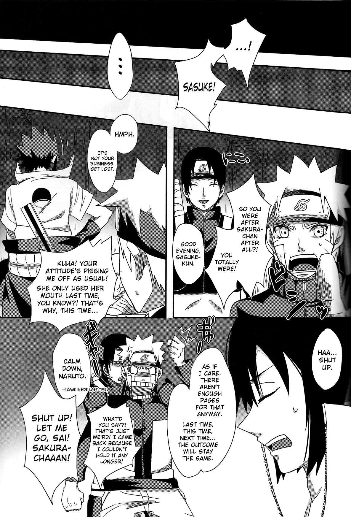 (CC大阪94) [ぷっちゅ (越川リューカ, ムラタ。, 砂原渉)] さくらんぼ (NARUTO -ナルト-) [英訳]