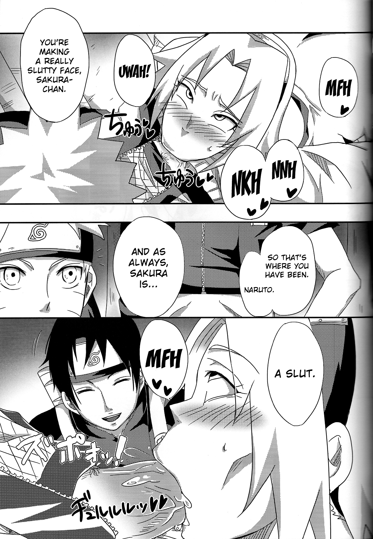 (CC大阪94) [ぷっちゅ (越川リューカ, ムラタ。, 砂原渉)] さくらんぼ (NARUTO -ナルト-) [英訳]