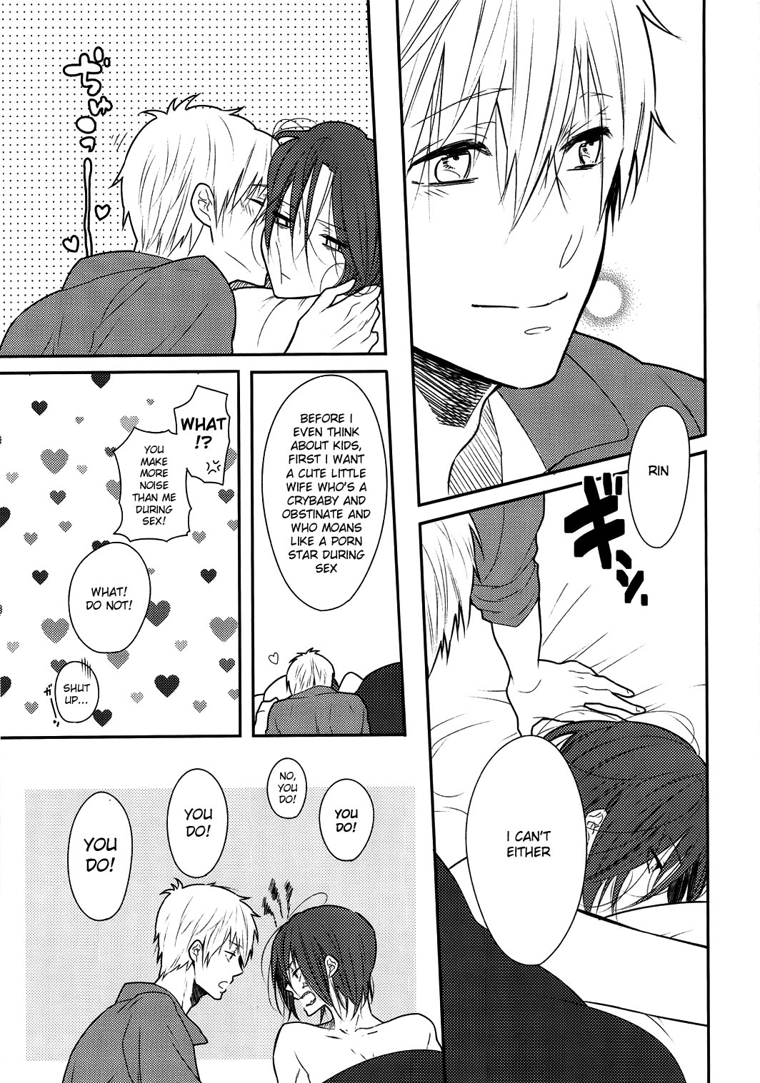 (恋愛ジョーズ) [コードレスバンジー (かじろ)] 明るい家族無計画 (Free!) [英訳]