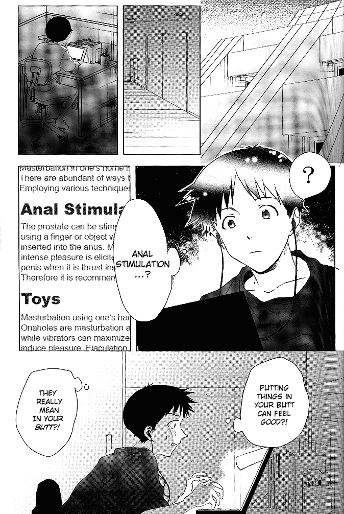 (C85) [ギョマニア (保坂たけまる)] 僕の秘密の穴事情 (新世紀エヴァンゲリオン) [英訳]