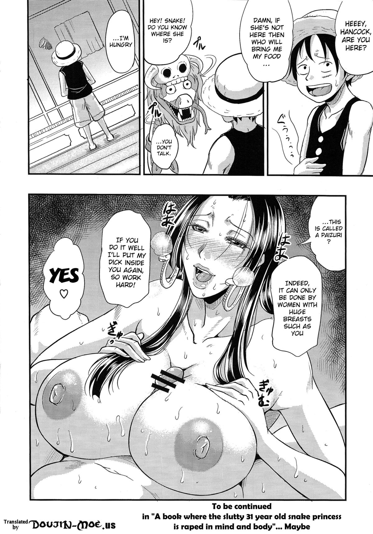 (C83) [TSK-BAR (トグチマサヤ)] 蛇姫様29歳の貞操を頂く本 (ワンピース) [英訳]