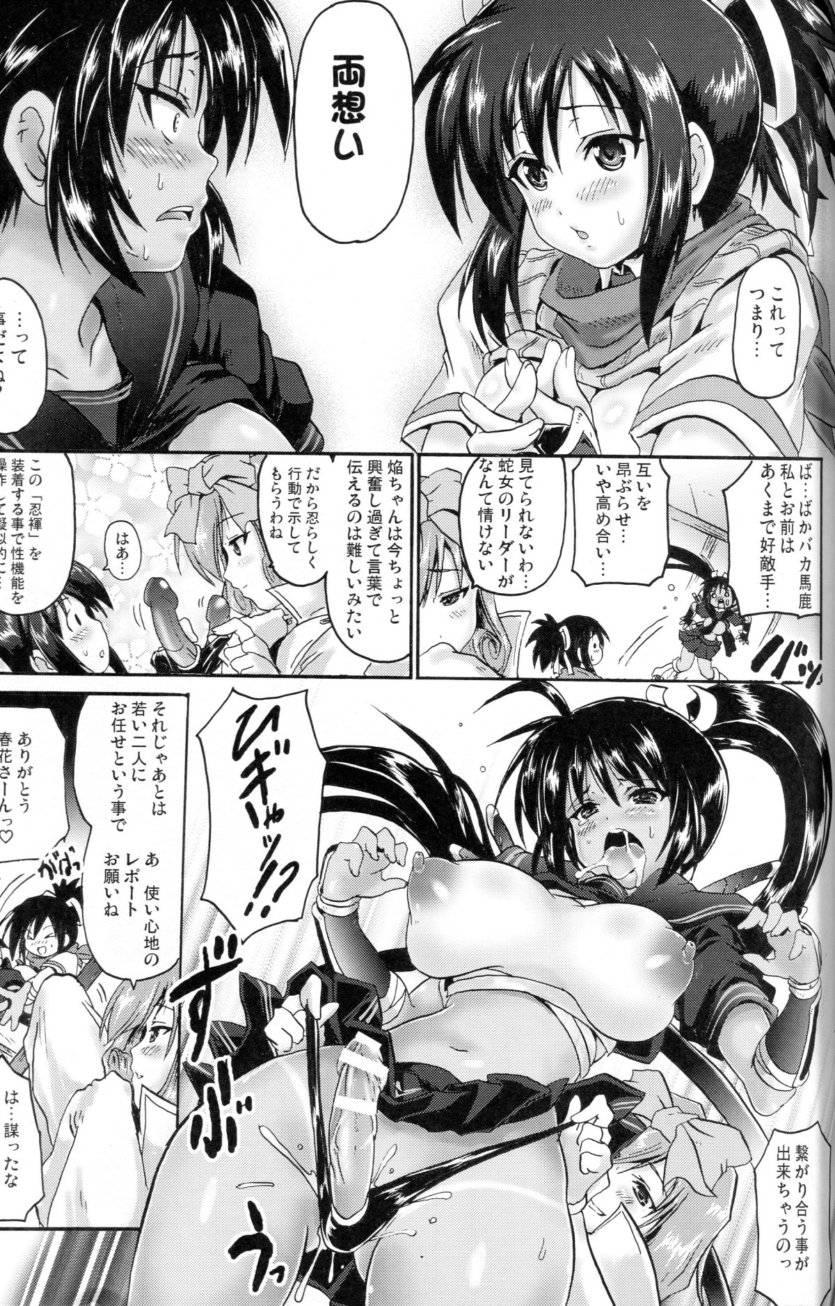 (C81) [FULLMETAL MADNESS (旭)] 赤いほむらと緑のあすか (閃乱カグラ)