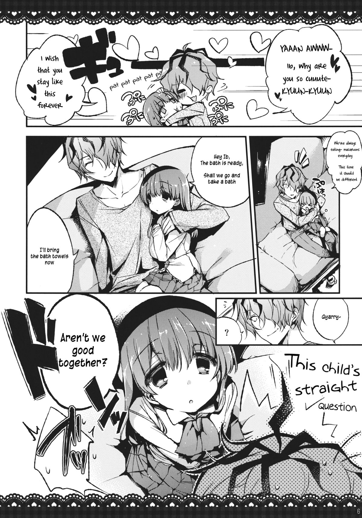 (ROSE OF MUSEUM2) [ネガぽじーぶ (ぶーち)] イヴとギャリーを一緒にお風呂にいれるとどうなるの？ (Ib) [英訳]