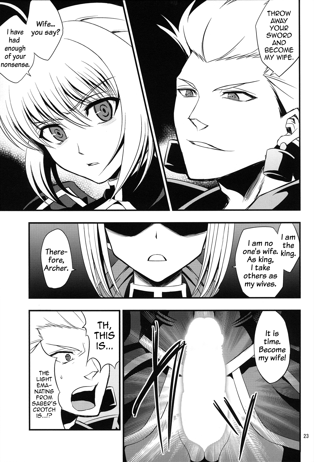 (C82) [SKUG (BUSHI)] セイバーにち●こが生える本 (Fate/Zero) [英訳]