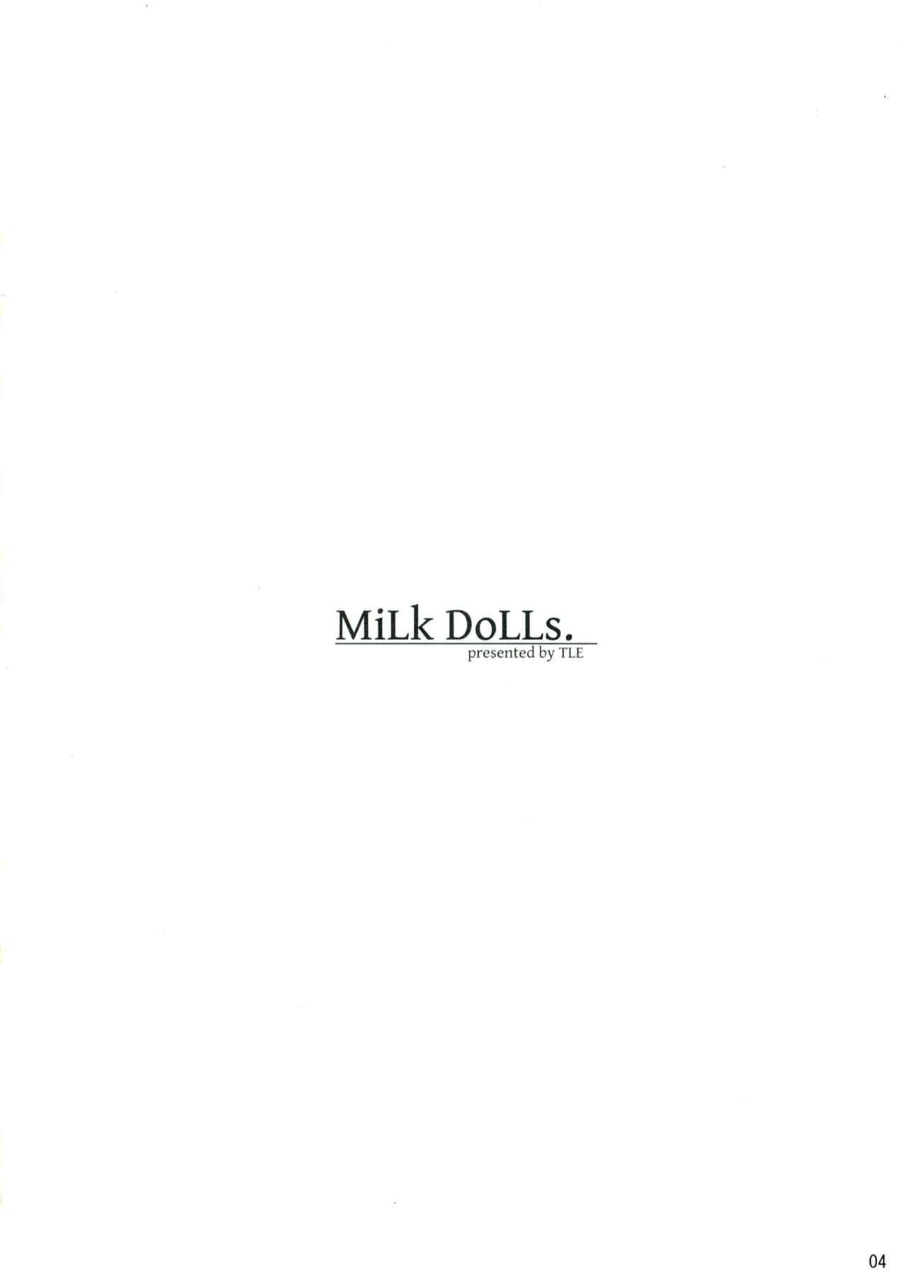 (例大祭7) [TLE (フジヤマタカシ)] MiLK DoLLs (東方Project)