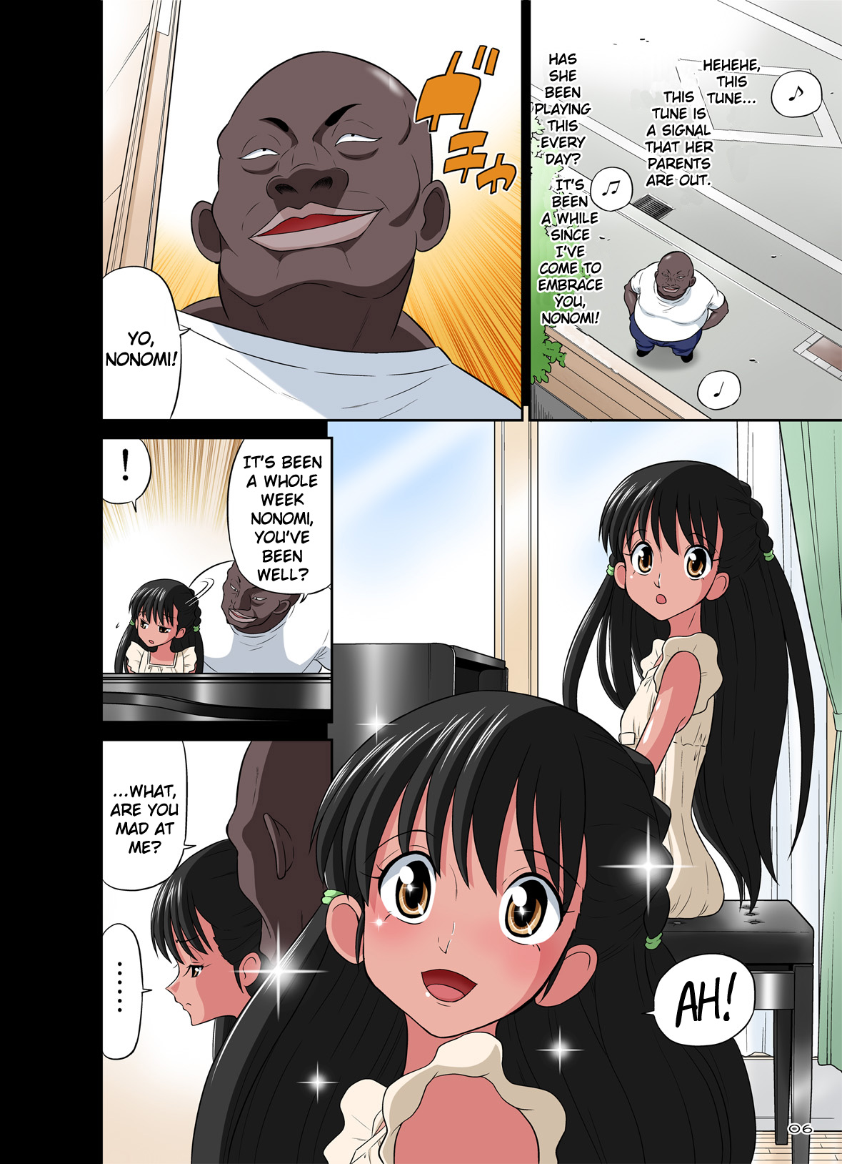 [DOZA Village (どざむら)] 黒人VS◯学生vol,2 ピアノ大好き少女～野々村ののみ編～ [英訳] [DL版]