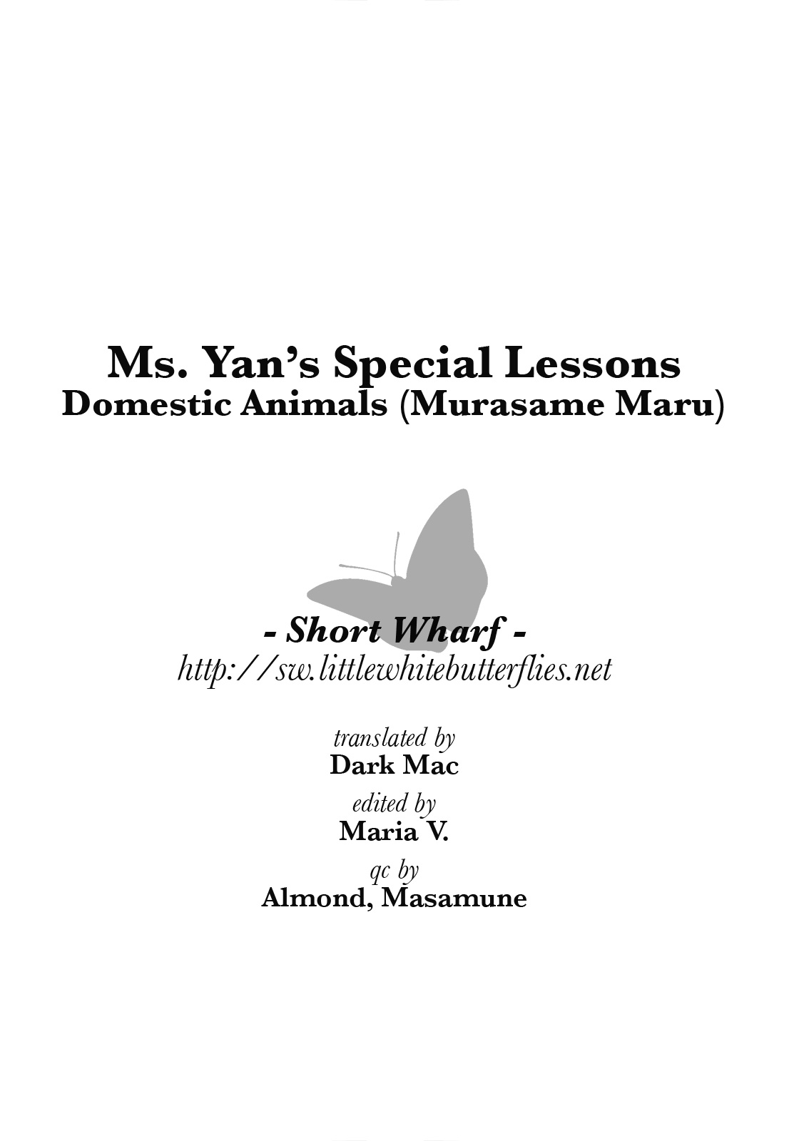 (ふたけっと4) [Domestic animals (村雨丸)] ヤン先生の特別授業 [英訳]