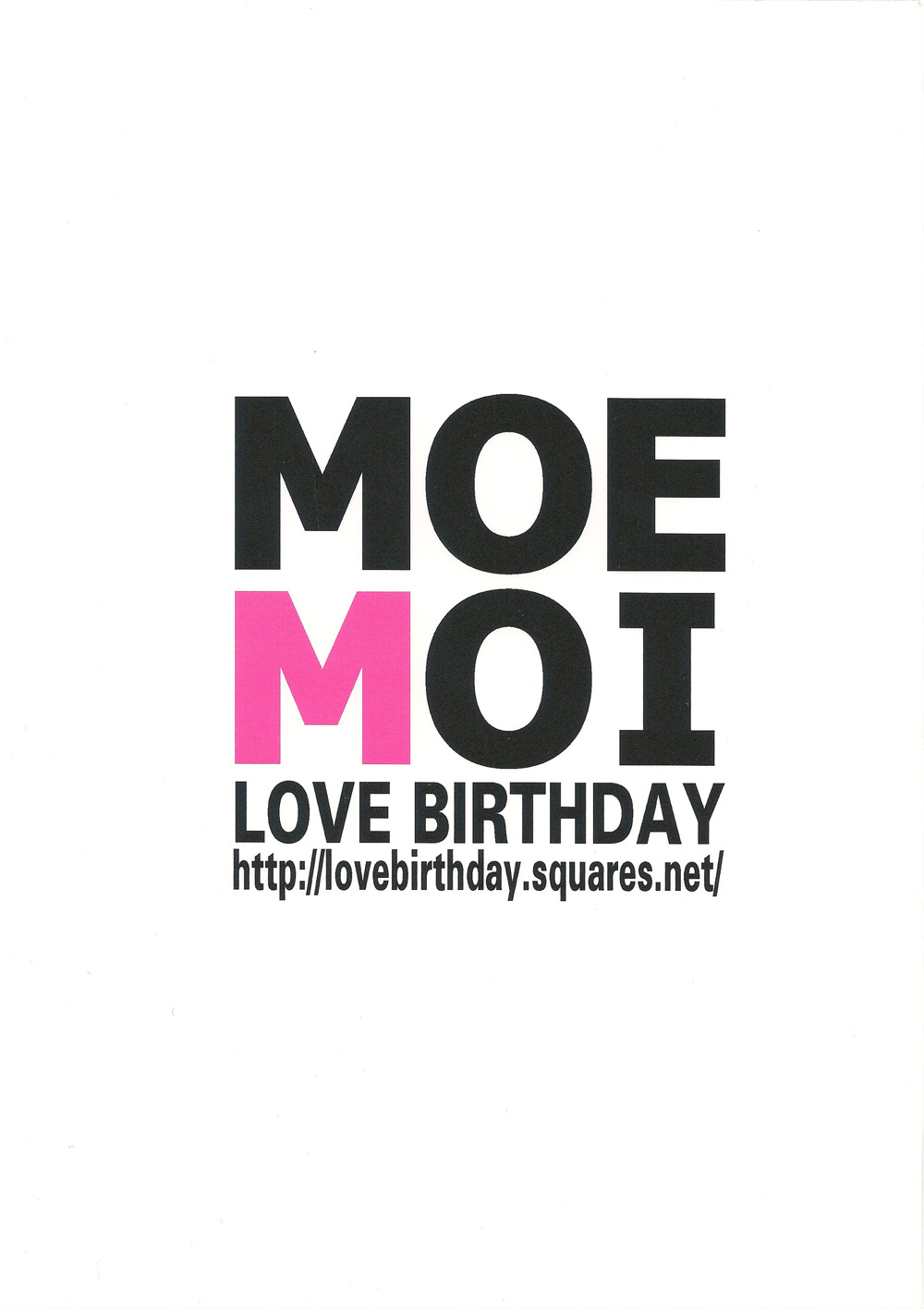 [LOVE BIRTHDAY (中川愛生)] MOE MOI (Axis Powers ヘタリア) [英訳]
