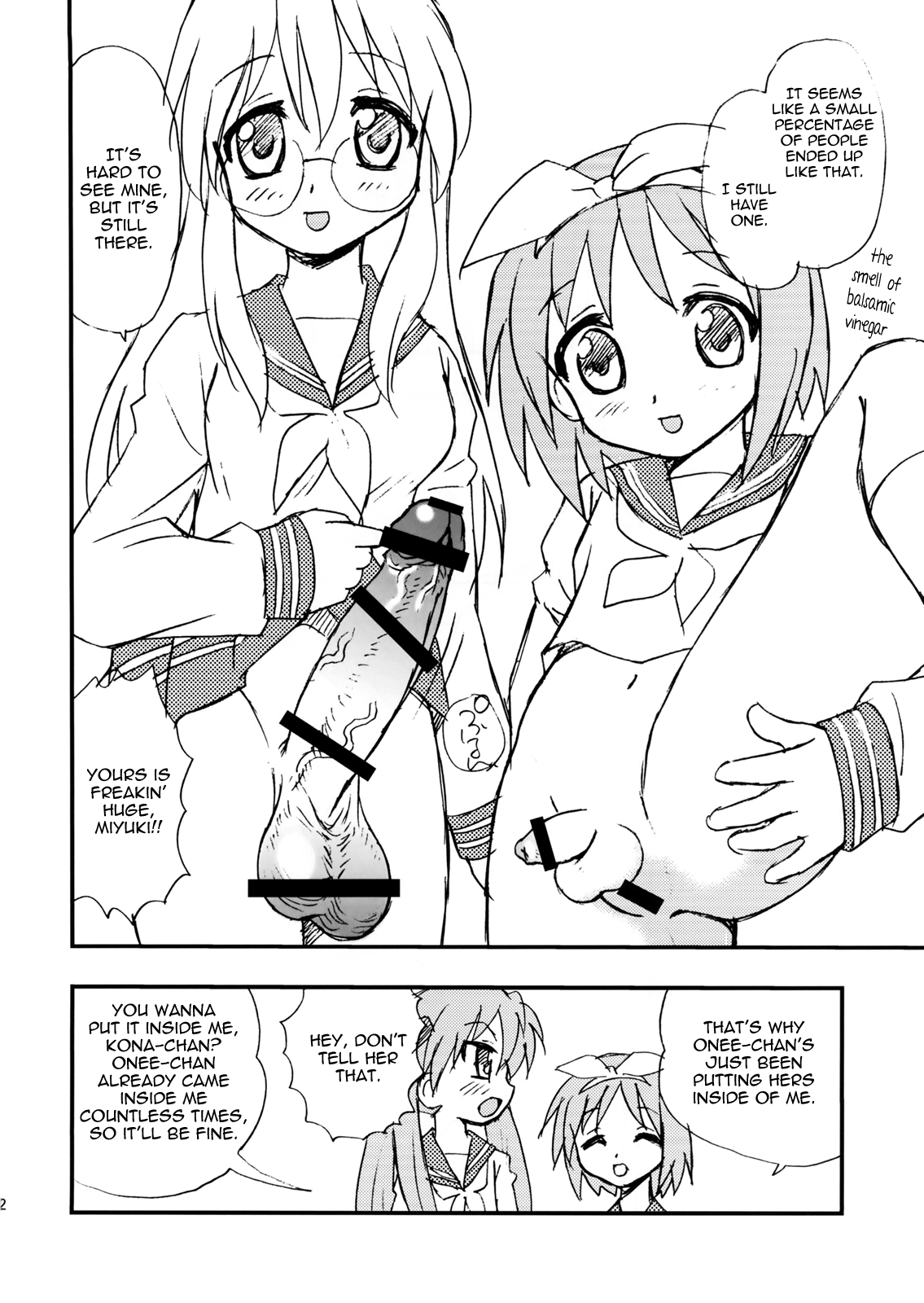 (C72) [BlueMonday (しのざき嶺)] ぺに★すた (らき☆すた) [英訳]