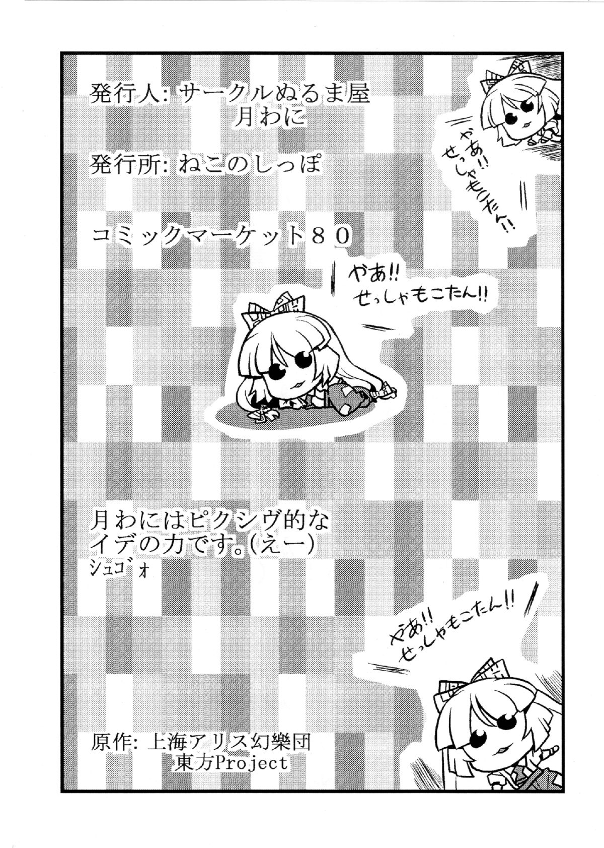 (C80) [サークルぬるま屋 (月わに)] ひじりん夢妄想 (東方Project) [英訳]