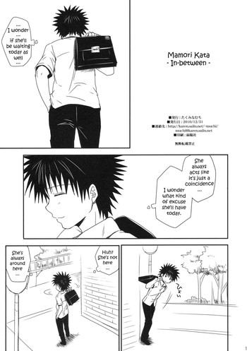 (C79) [たくみなむち] まもりかた 行間 (とある魔術の禁書目録) [コピー誌]