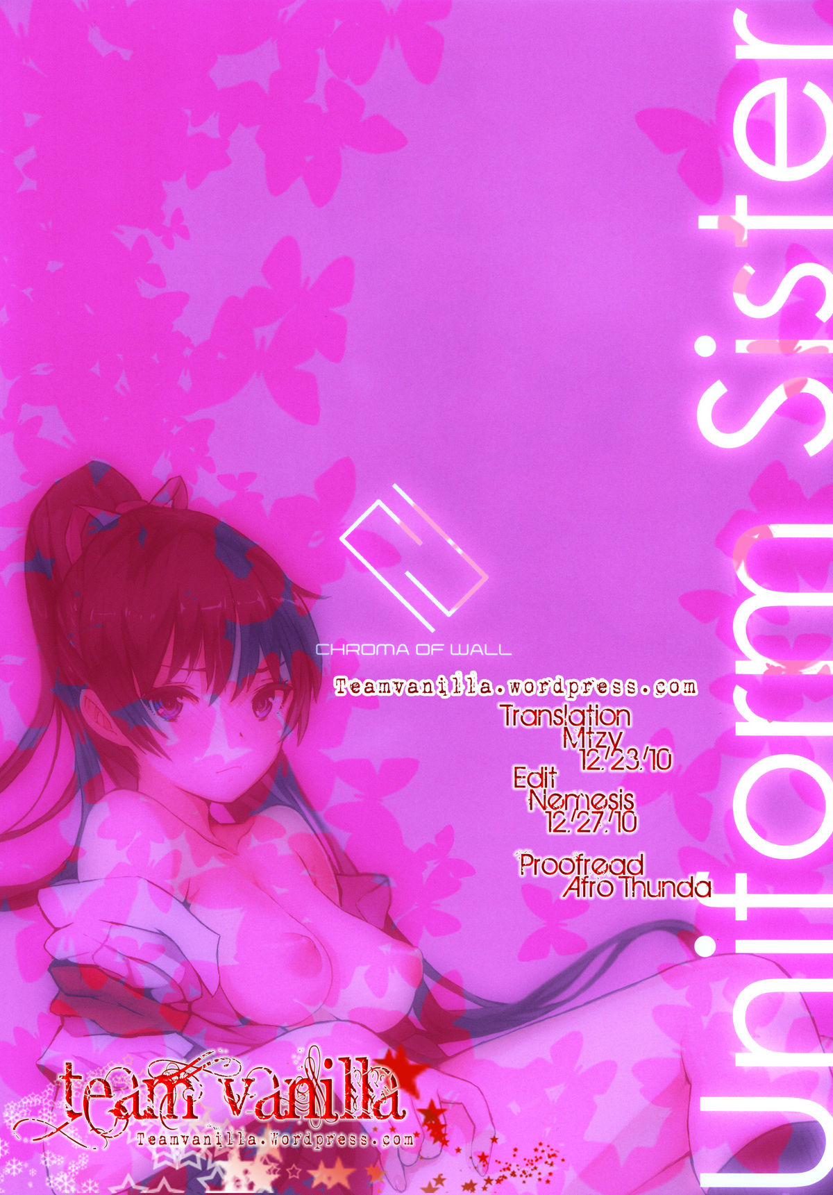 (コミティア94) [壁の彩度 (saitom)] UnisiS [英訳]