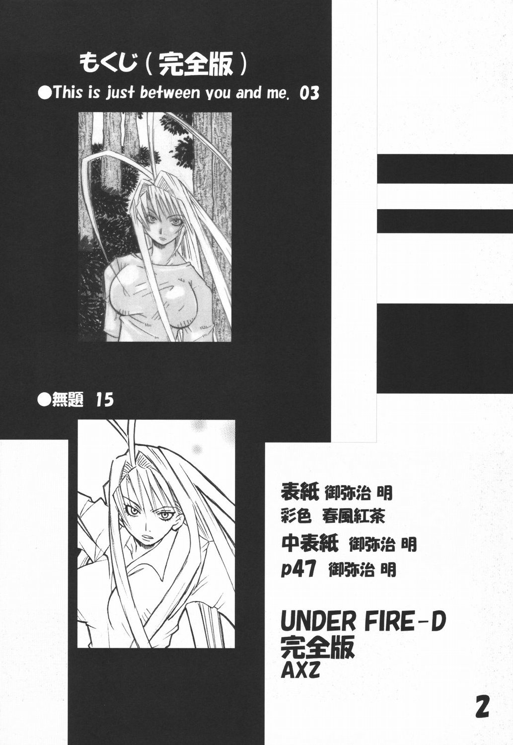 (C67) [AXZ (春風紅茶、御弥治明)] UNDER FIRE-D 完全版 (天上天下) [英訳]