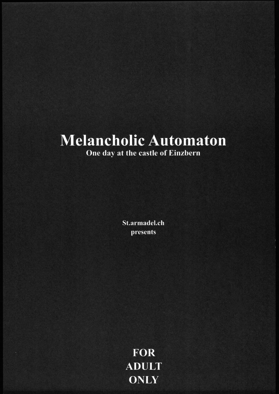 (C69) [聖アルマデル教会 (影虎)] Melancholic Automaton - One day at the castle of Einzbern (Fate/hollow ataraxia) [英訳]
