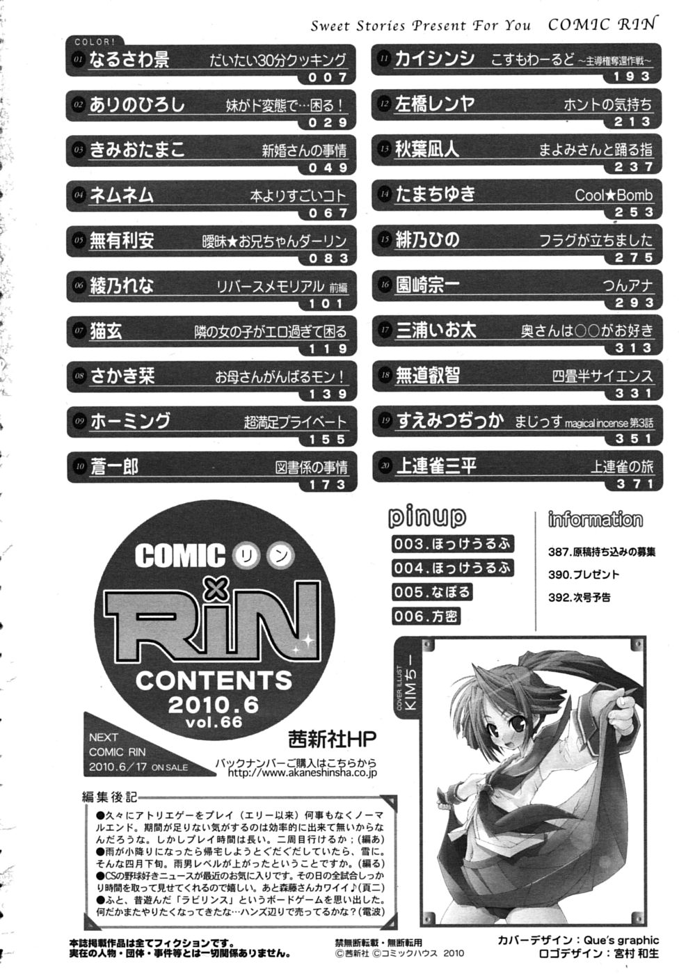 COMIC RiN 2010年06月号 (Vol.66)