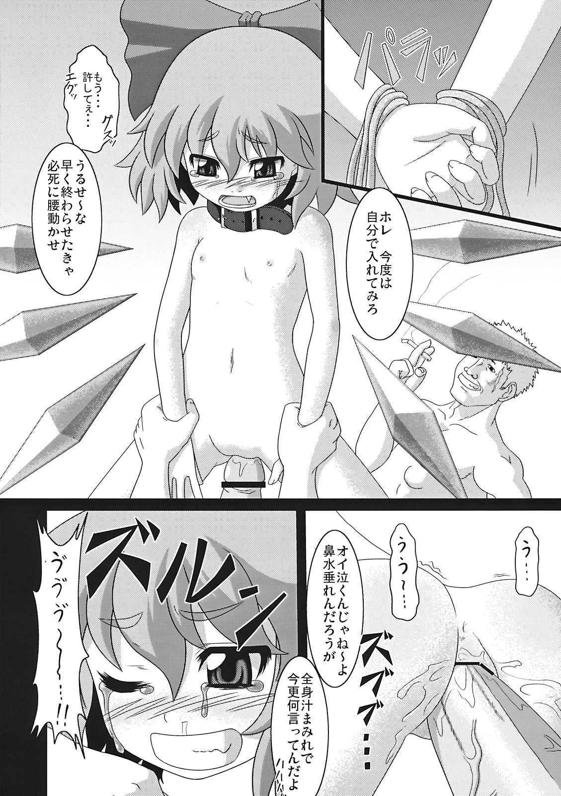 (例大祭6) [全裸屋敷 (全裸)] たのしいチルノの犯しかた (東方Project)