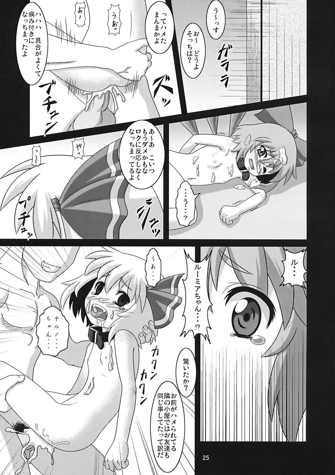 (例大祭6) [全裸屋敷 (全裸)] たのしいチルノの犯しかた (東方Project)