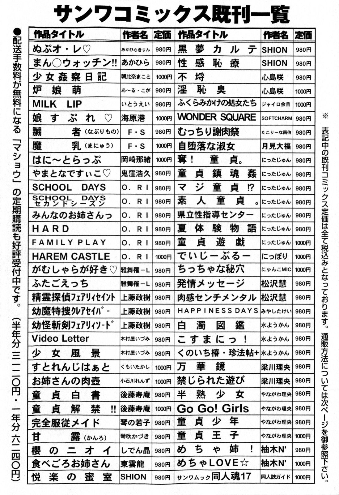 コミック・マショウ 2009年11月号