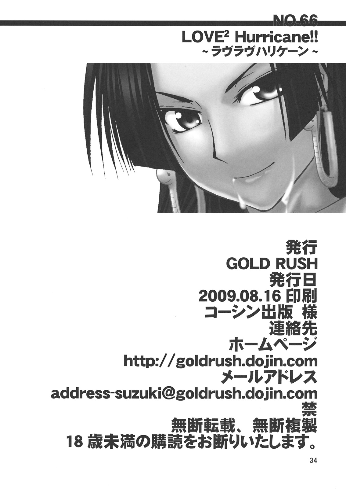 (C76) [GOLD RUSH (鈴木あどれす)] Love² Hurricane!! (ワンピース)
