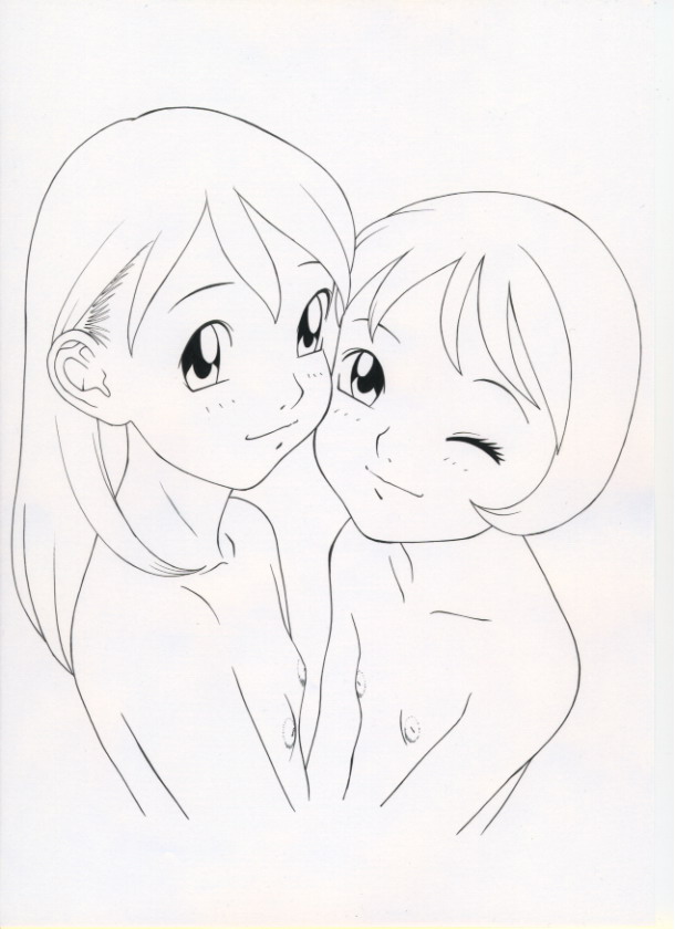 [モモンガ倶楽部 (林原ひかり)] 線画でGo!