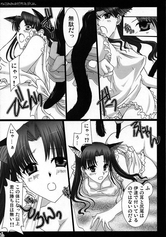 (コミコミ9) [うどんや (鬼月あるちゅ、ZAN)] 猫耳裸えぷりん (Fate/stay night)