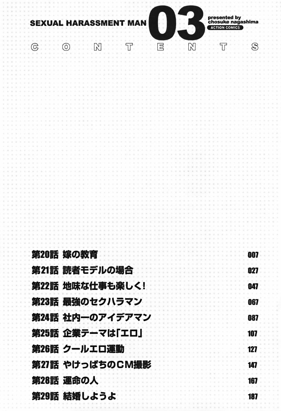 [ながしま超助] セクハラマン 第03巻