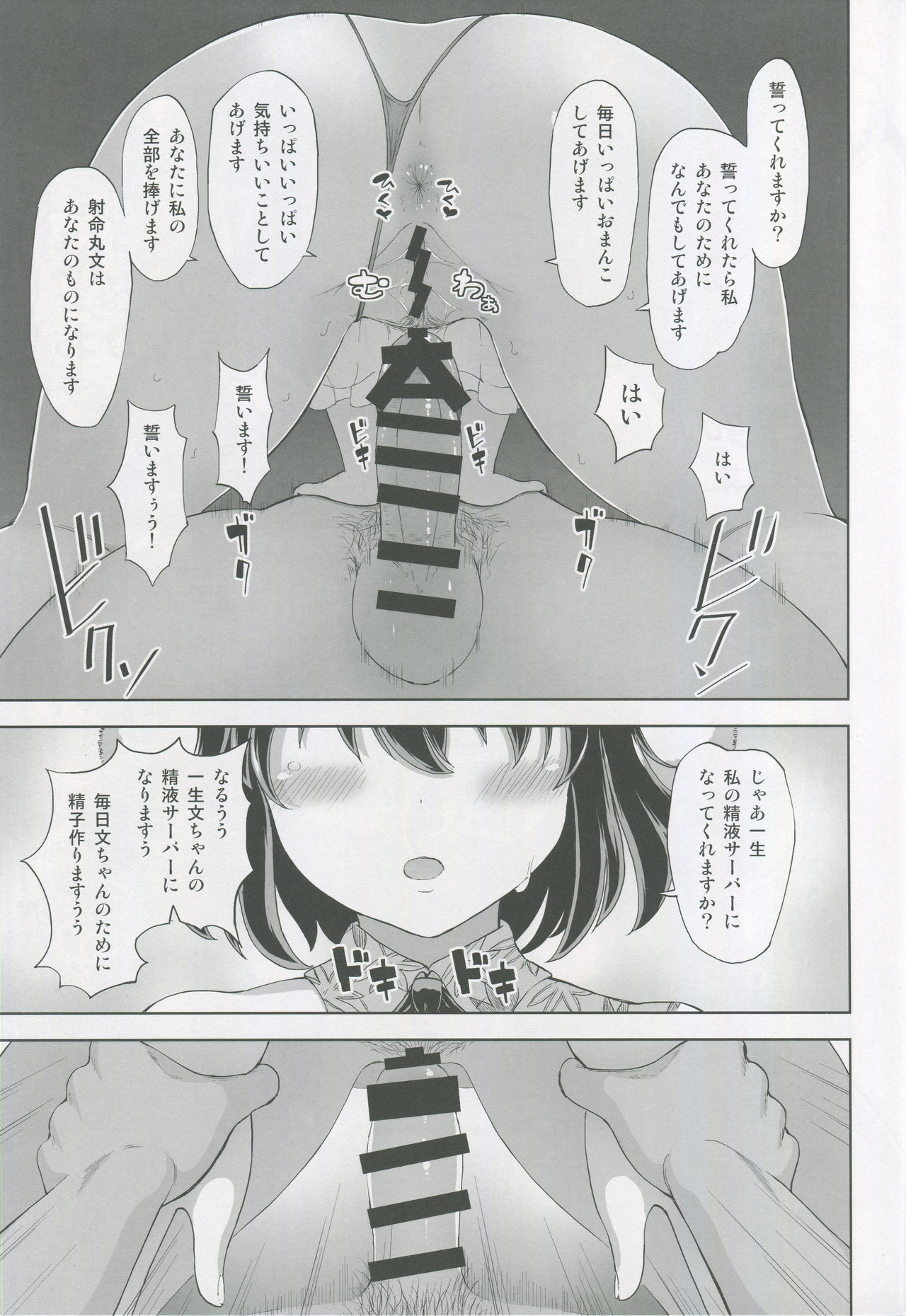 (秋季例大祭5) [ひめぷち亭 (ハマブリッチ)] 射命丸文の淫欲楽園 (東方Project)