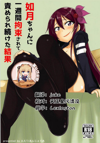 (C94) [A.R.T (あんじぇりあ)] 如月ちゃんに一週間拘束されて責められ続けた結果 (艦隊これくしょん -艦これ-) [中国翻訳]