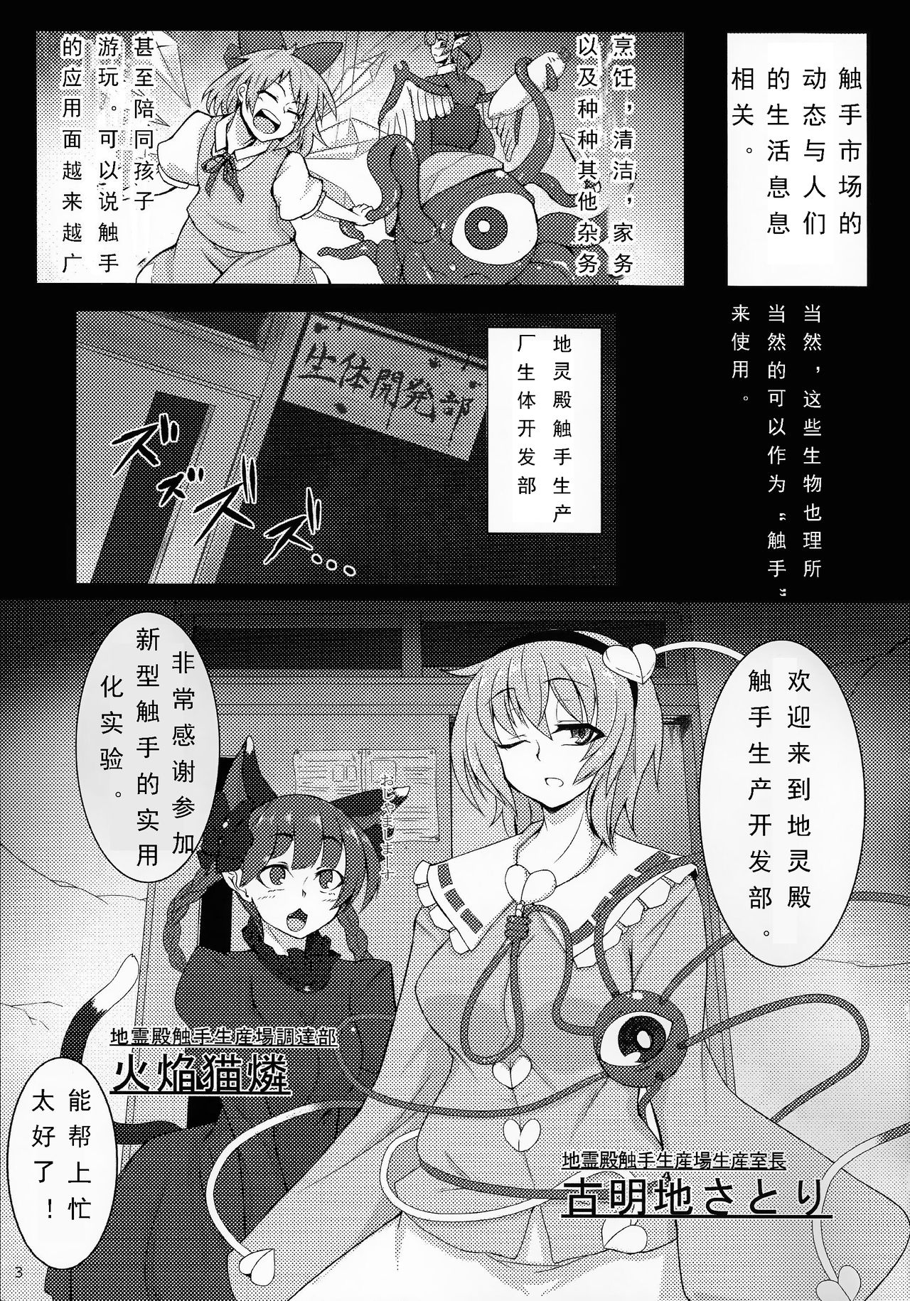 (例大祭11) [肌色ルイボスティー (パンダィン)] 触手地霊殿2~さとり拡張開発~ (東方Project) [中国翻訳]
