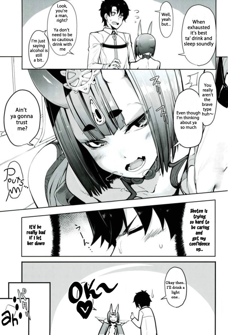 (C93) [IRON GRIMOIRE (SAKULA)] 酒ニ流サレ鬼ニ溺レー (Fate/Grand Order) [英訳]