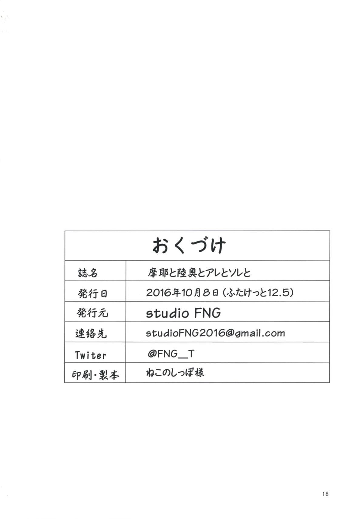 (ふたけっと12.5) [studio FNG (yass)] 摩耶と陸奥とアレとソレと (艦隊これくしょん -艦これ-)