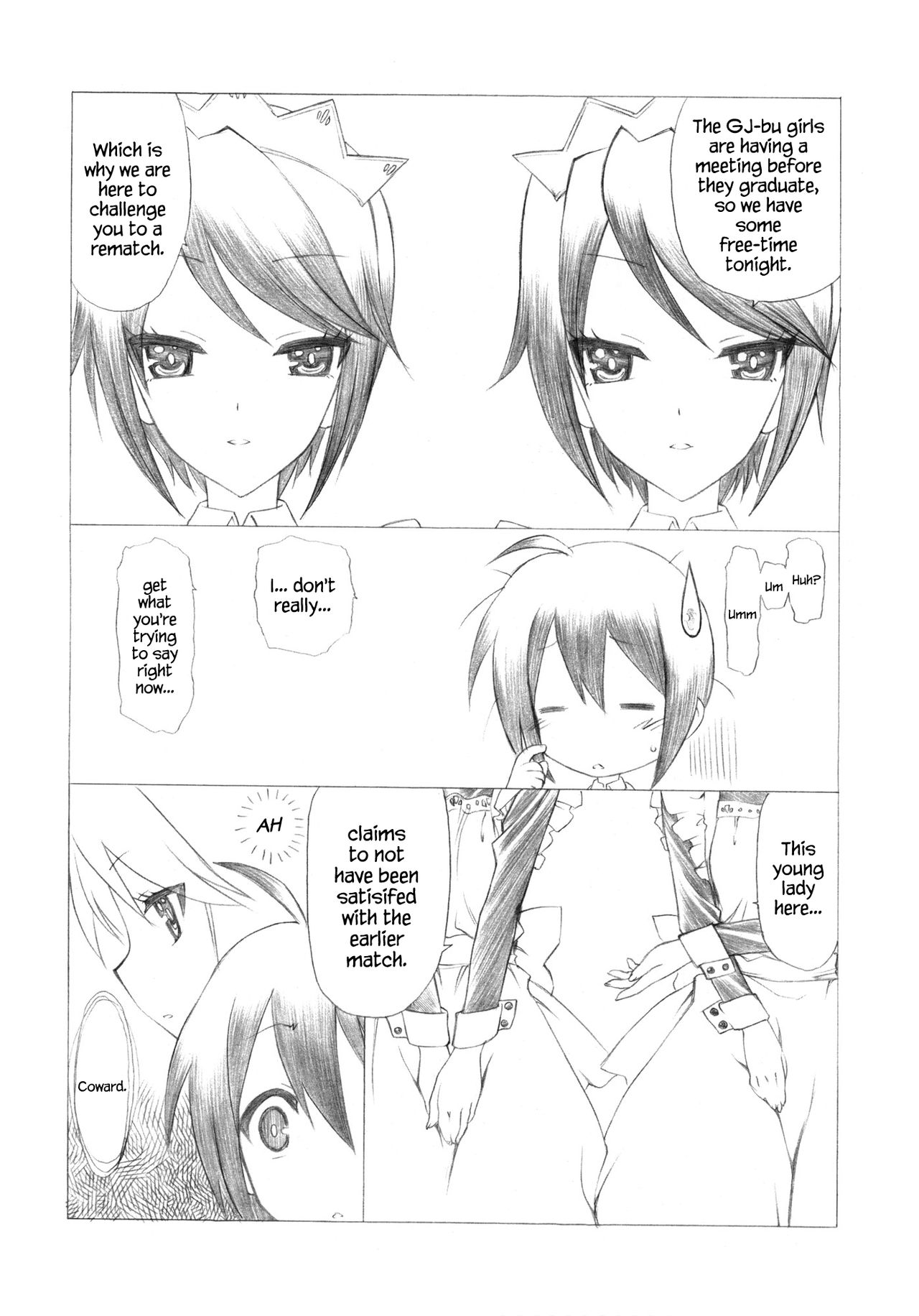 (COMIC1☆7) [UROBOROS (うたたねひろゆき)] 妄想交換日記はハーロック歩きの夢を見るか？ (GJ部) [英訳]