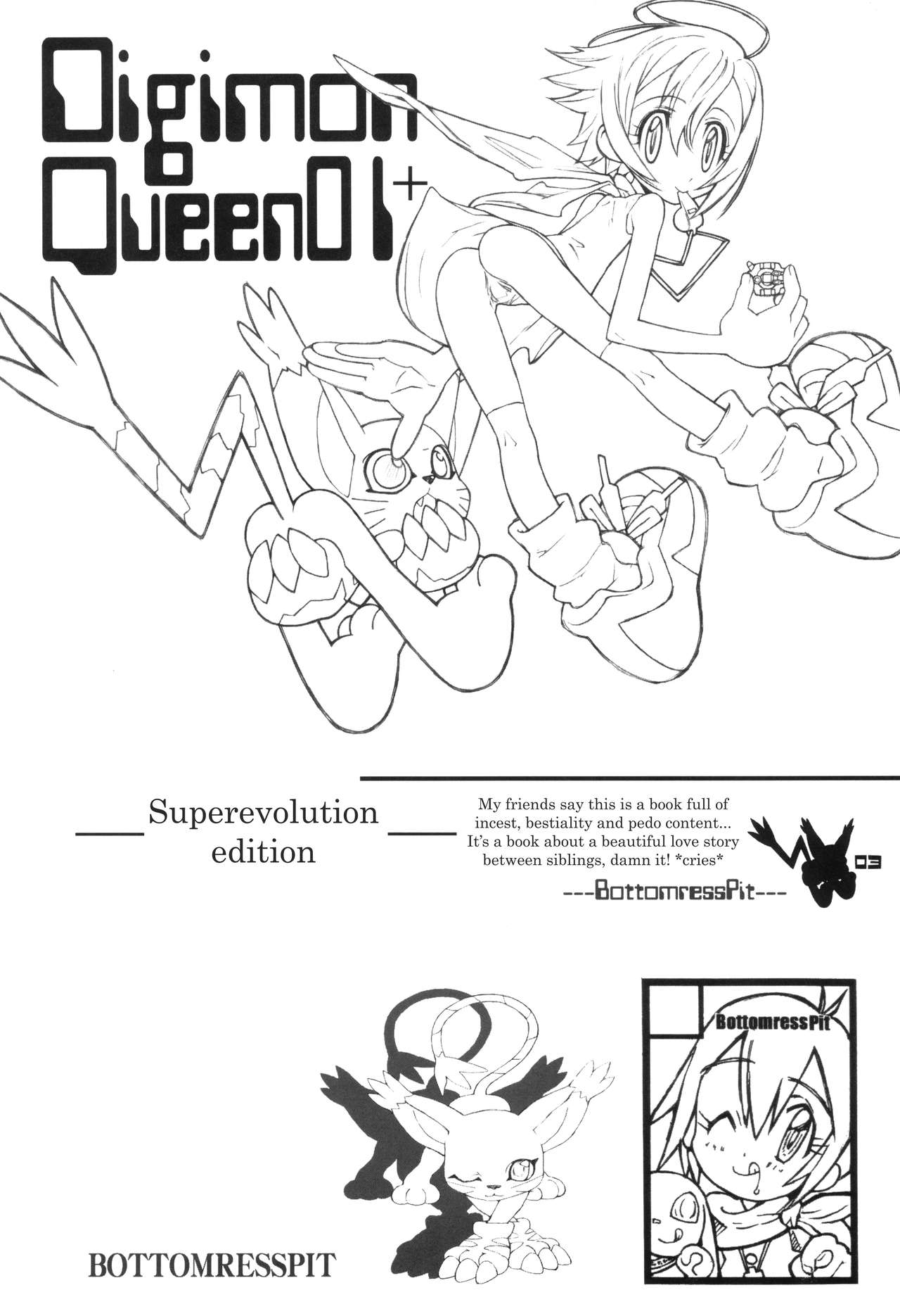 (C61) [BottomressPit (盆座菓子)] Digimon Queen 01+ (デジモンアドベンチャー) [英訳]