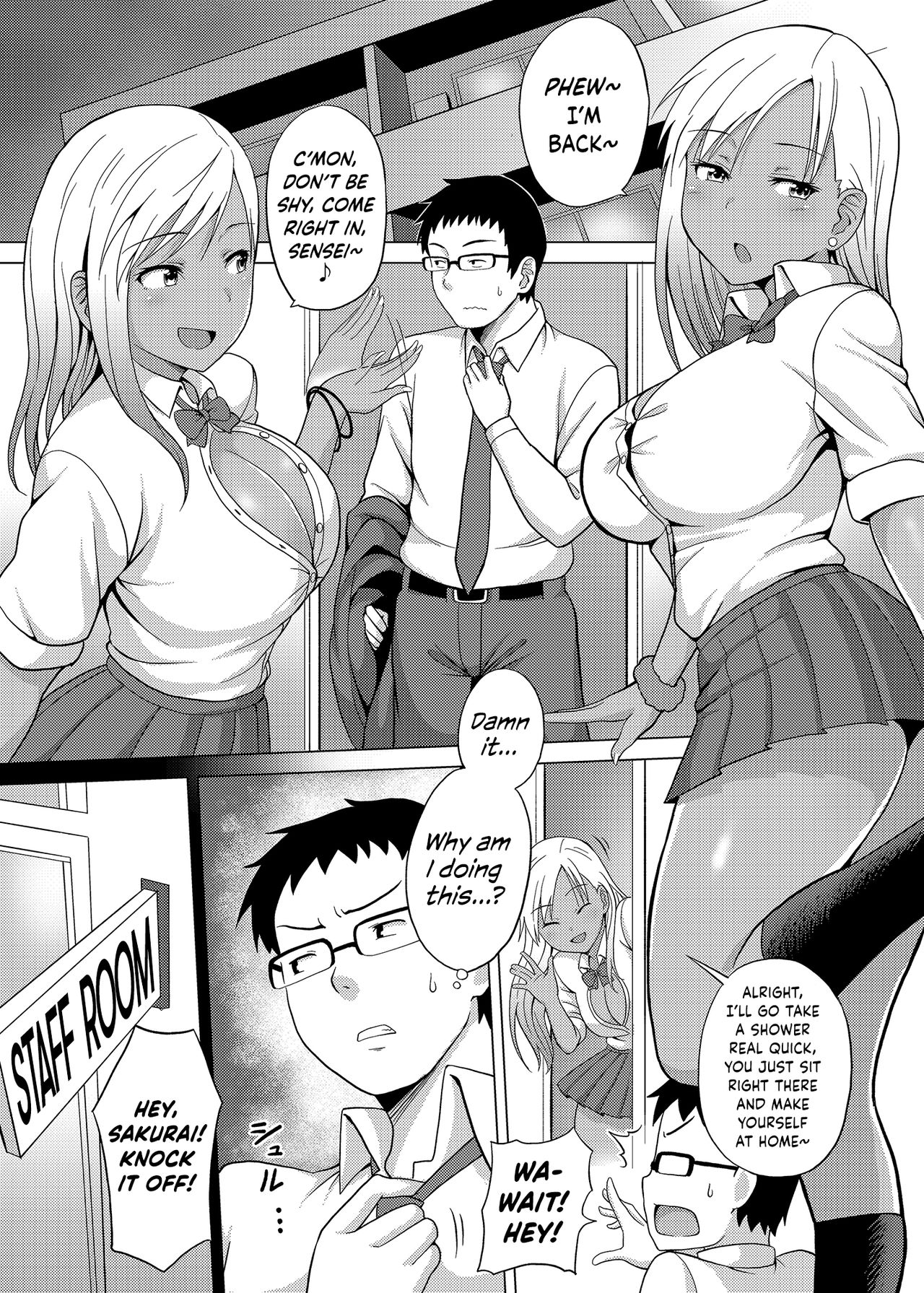 [シャーベルタイガー] 黒嬢天 黒ギャルJKと同棲してみた結果。 [英訳]