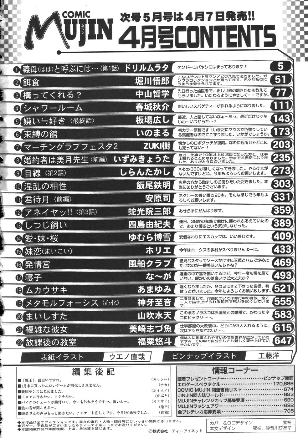 COMIC MUJIN 2007年4月号