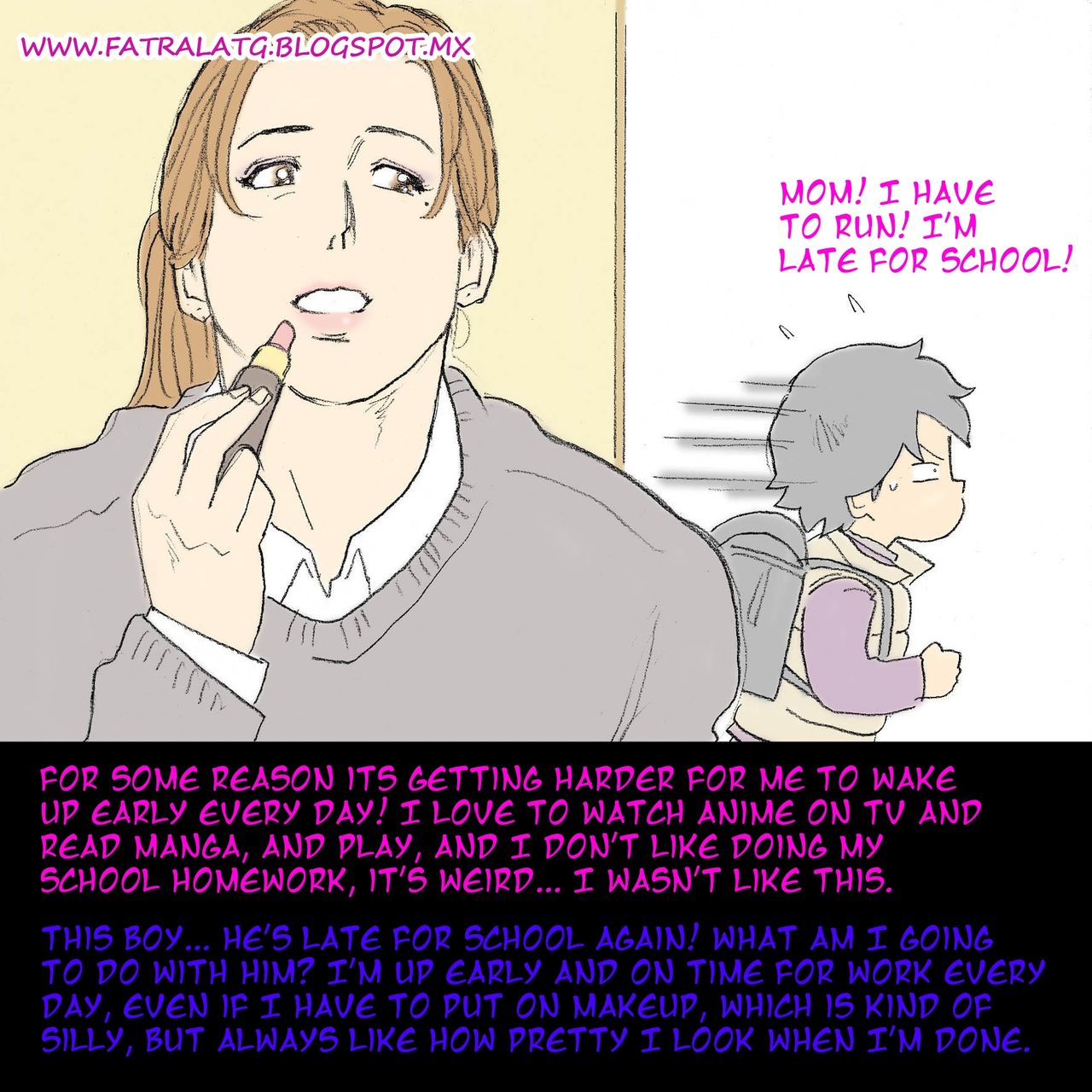 月の人と彼女の息子の間の入れ替わり