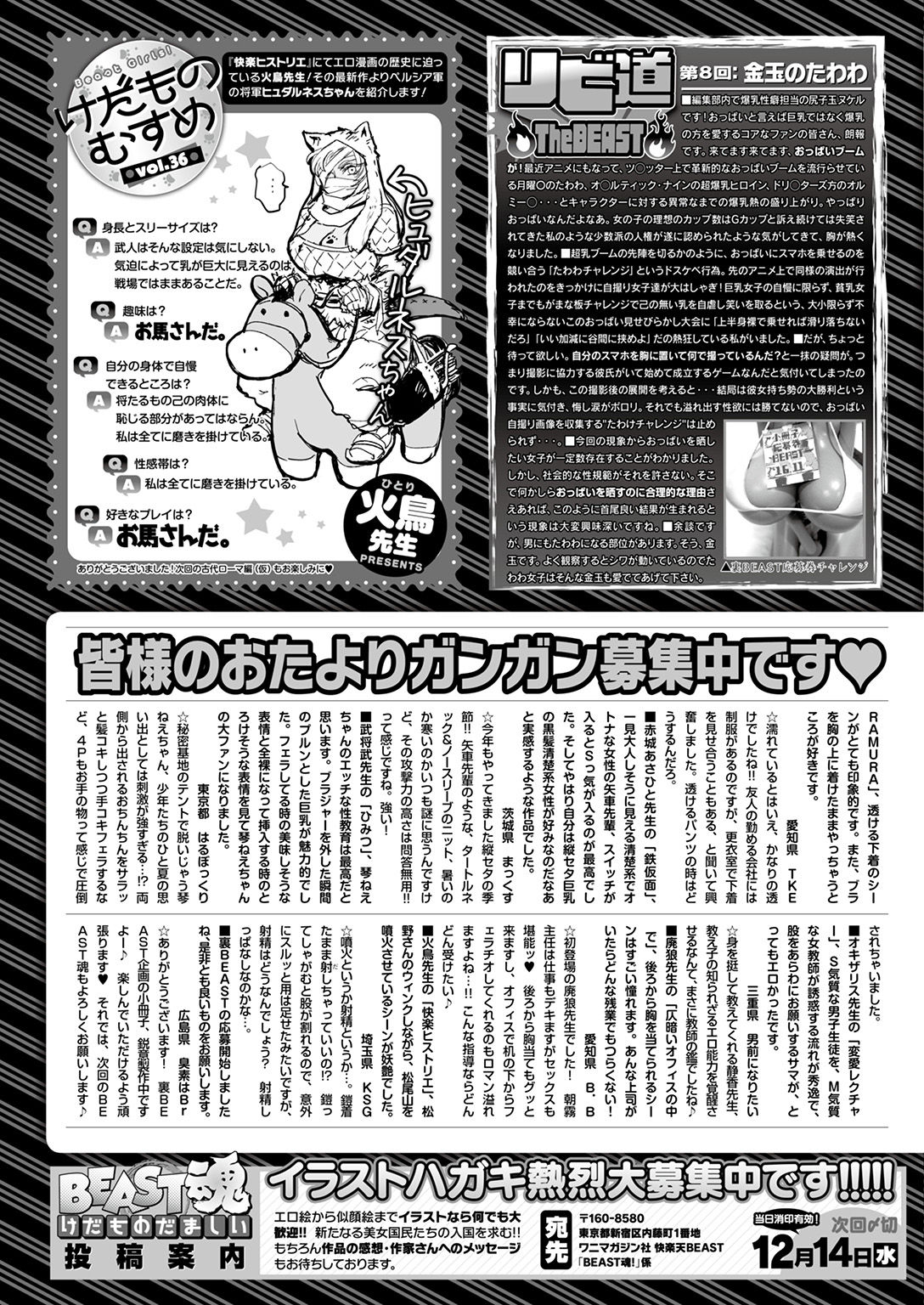 COMIC 快楽天ビースト 2016年12月号 [DL版]