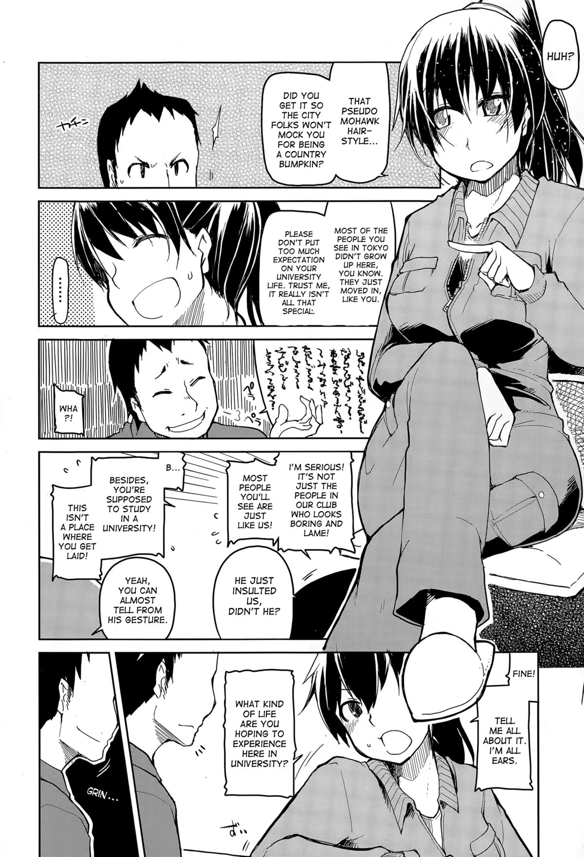 [りょう] 大学サークルの理想と現実 (COMIC 天魔 2015年6月号) [英訳]