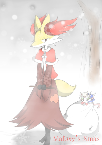 マフォクシーのクリスマス(色を変えた) マフォクシーのクリスマス(色を変えた)