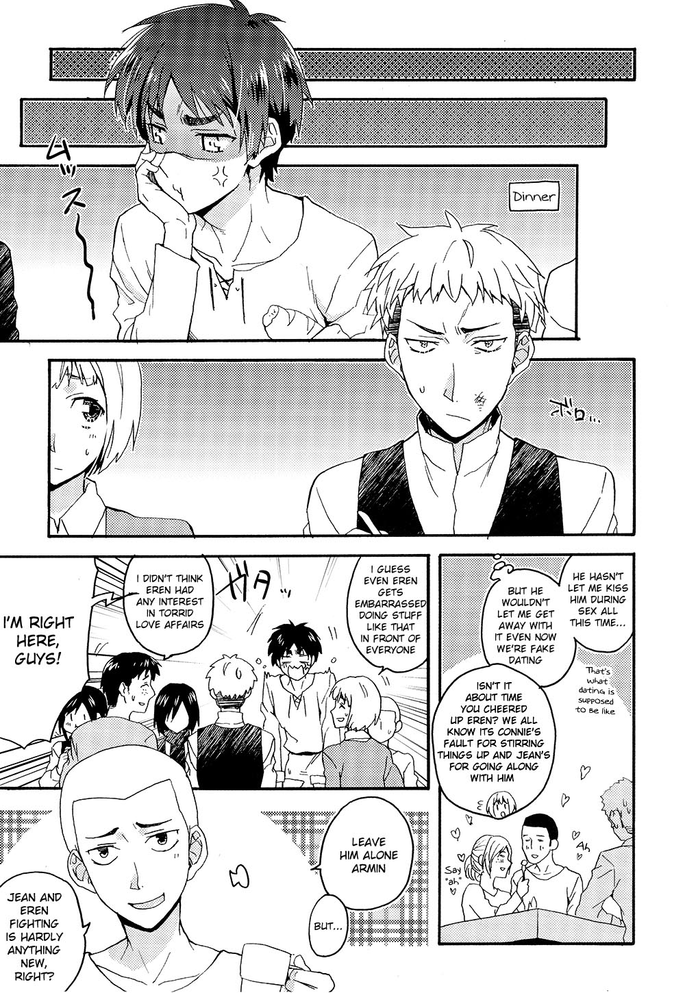 (SPARK8) [dg (どぐう)] オレたち付き合ってますん。中編 (進撃の巨人) [英訳]