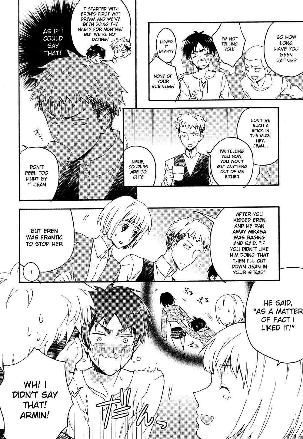 (SPARK8) [dg (どぐう)] オレたち付き合ってますん。中編 (進撃の巨人) [英訳]