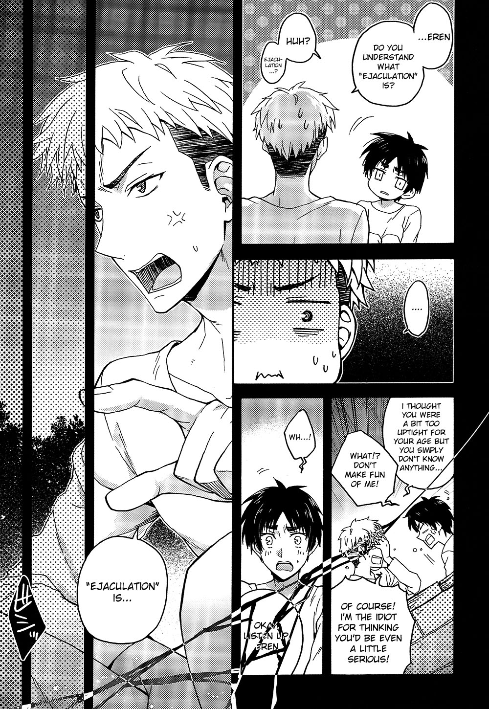 (SPARK8) [dg (どぐう)] オレたち付き合ってますん。中編 (進撃の巨人) [英訳]