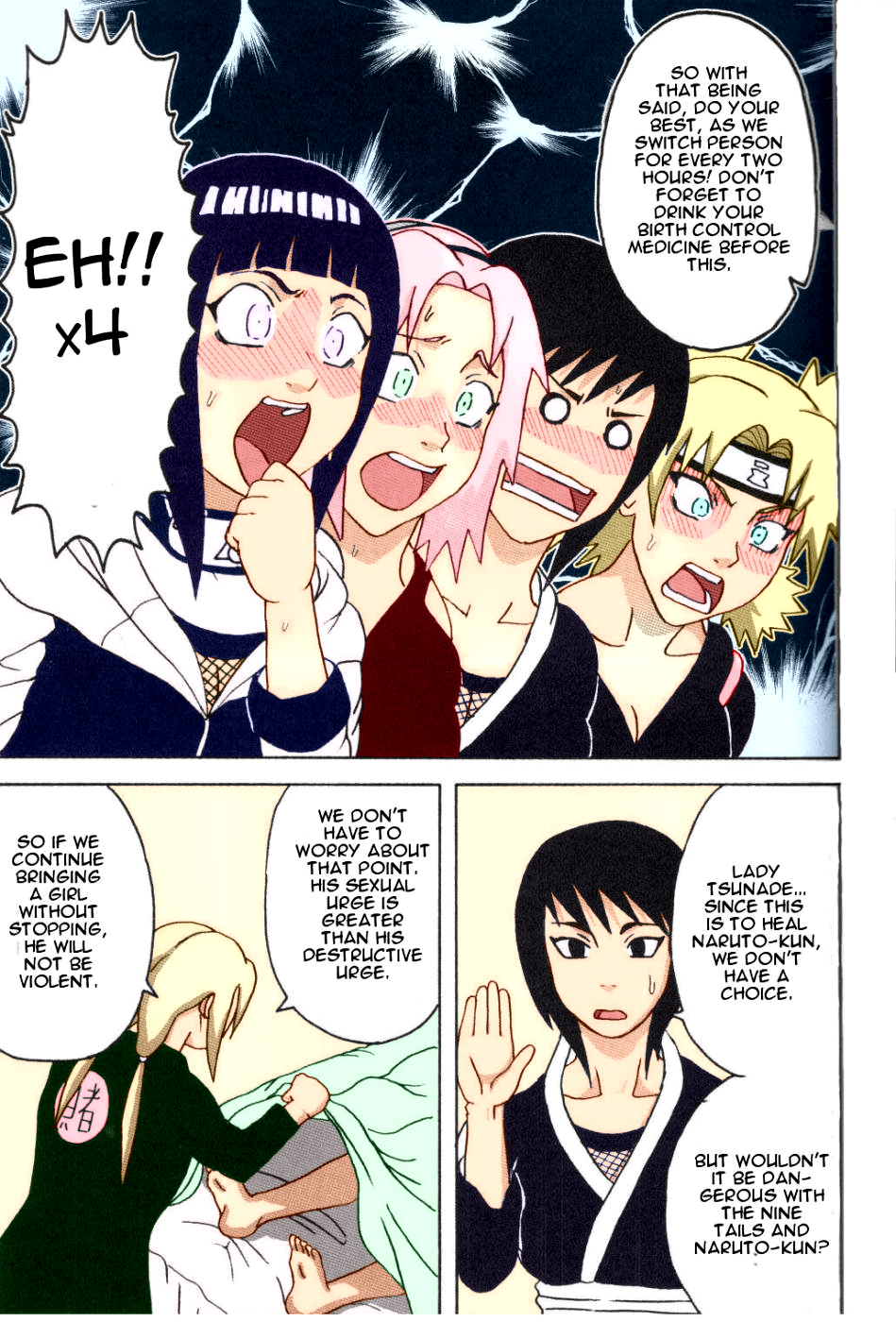 (C72) [NARUHO堂 (なるほど)] ツナデの淫治療 (NARUTO -ナルト-) [英訳] [カラー化] [ページ欠落]